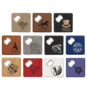 Laser Etched Bottle Opener Coaster