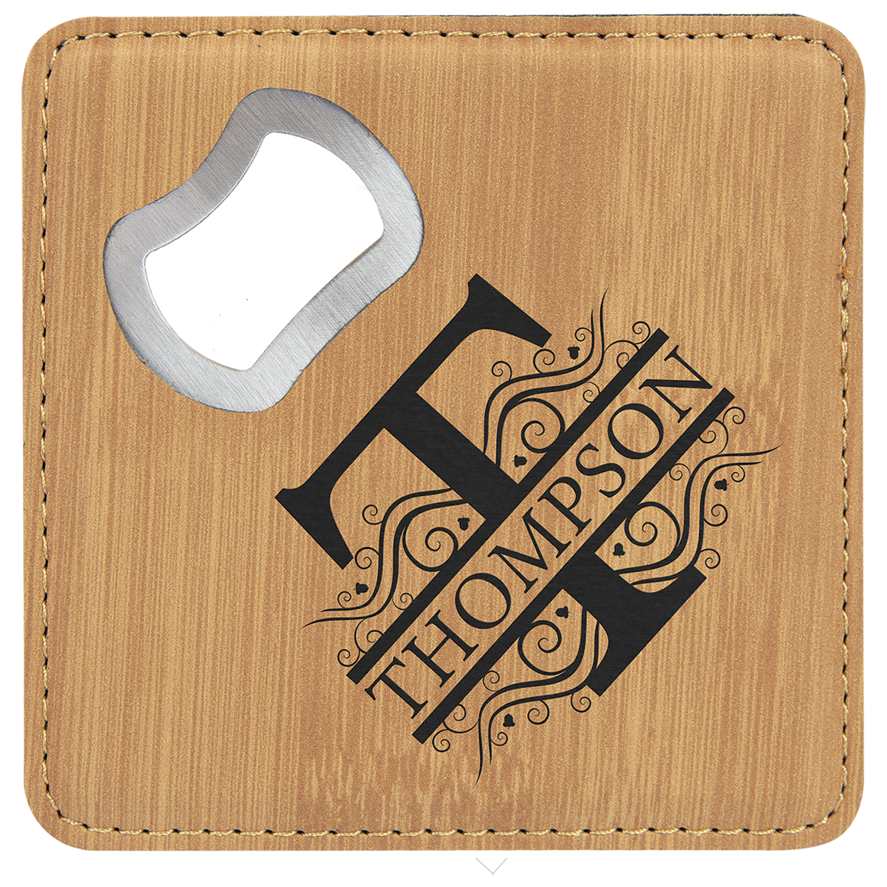 Laser Etched Bottle Opener Coaster - Image 14