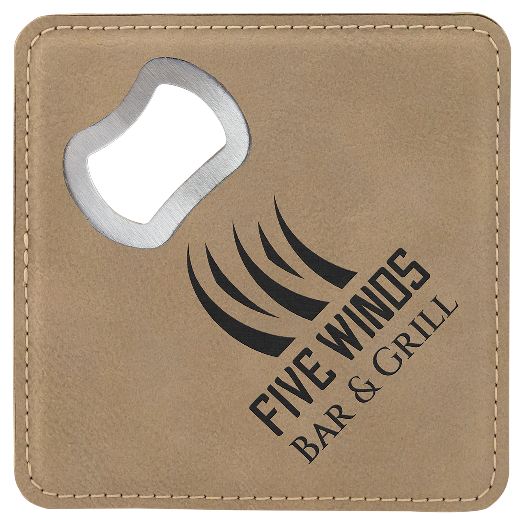 Laser Etched Bottle Opener Coaster - Image 6