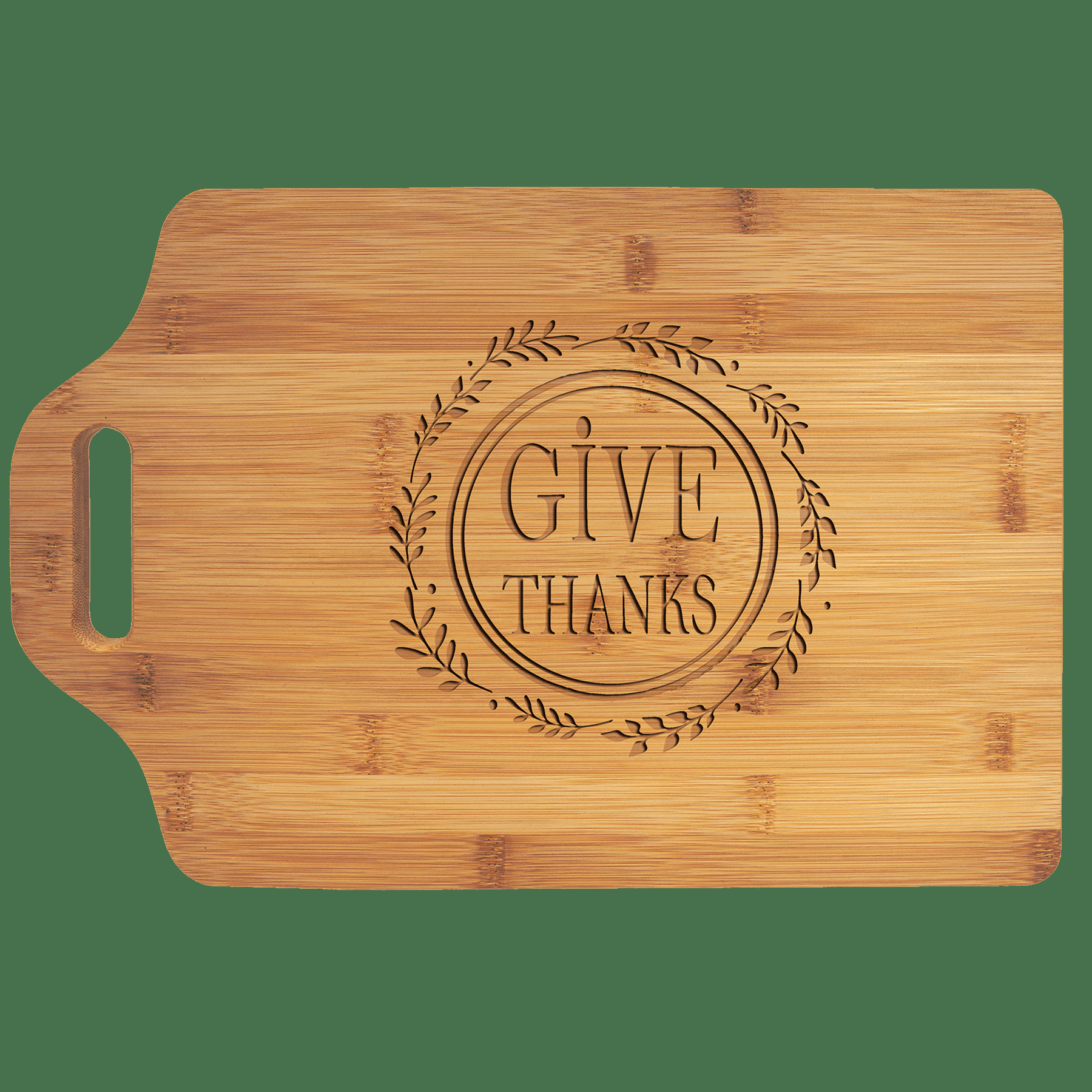 Bamboo Cutting Board W Handle