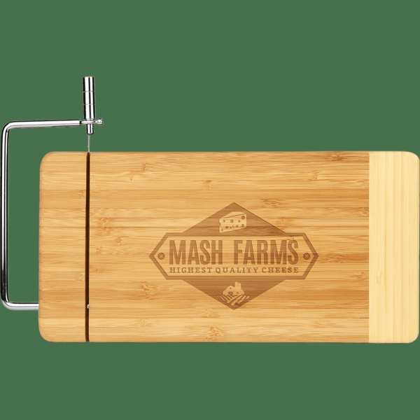 Bamboo Rectangular Board W Cheese Cutter