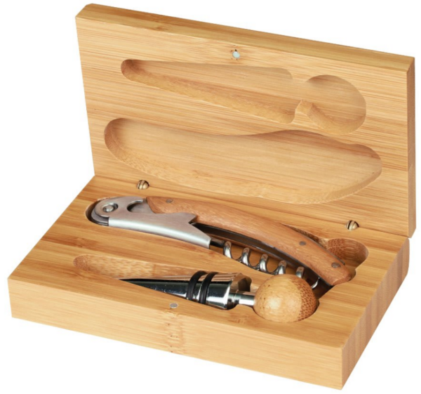 Bamboo Wine Tool Set (2 Pc.)