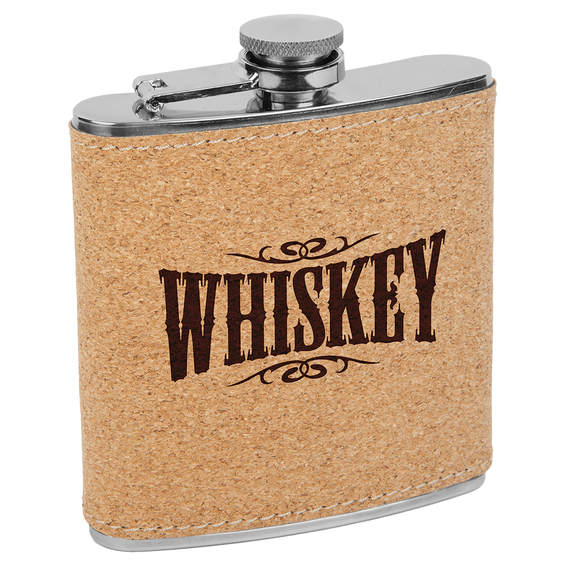 6 Oz. Laserable Leatherette Flask - Image 13