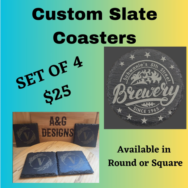 Custom Slate Coasters