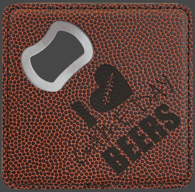 Football Or Basketball Bottle Opener Coaster