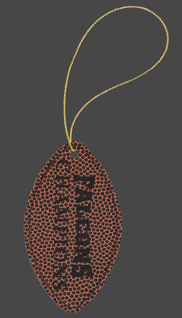 Football Or Basketball Ornament Tag