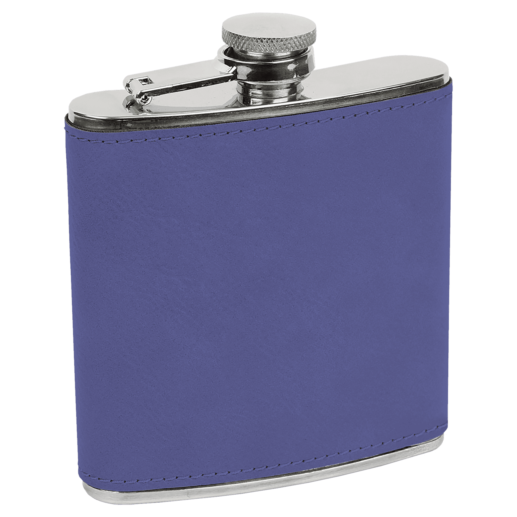 6 Oz. Laserable Leatherette Flask - Image 7