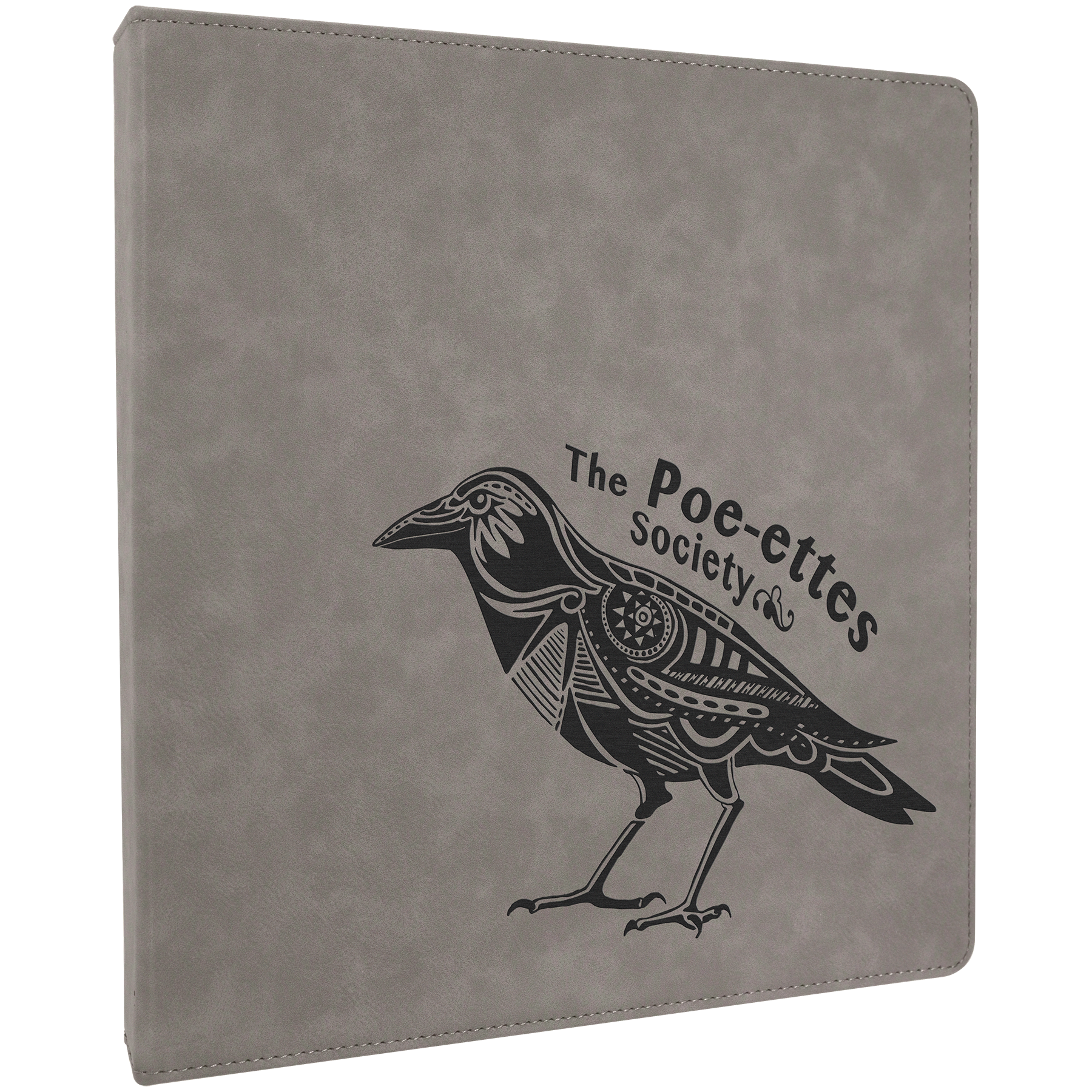 Laserable Leatherette 3-ring Binder - Image 6